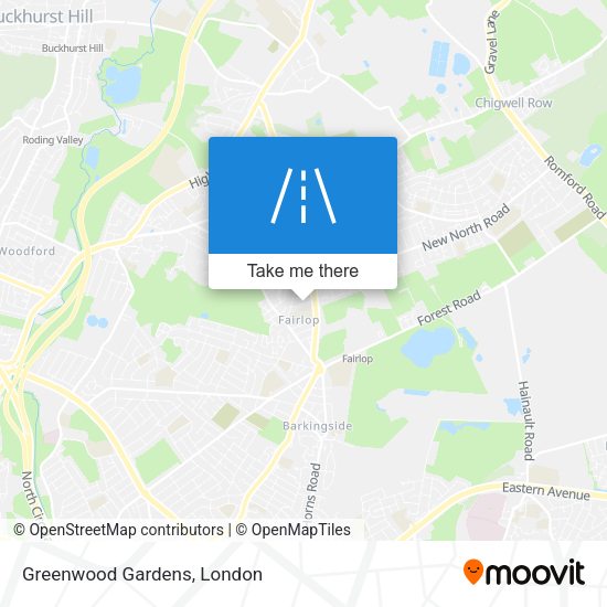 Greenwood Gardens map