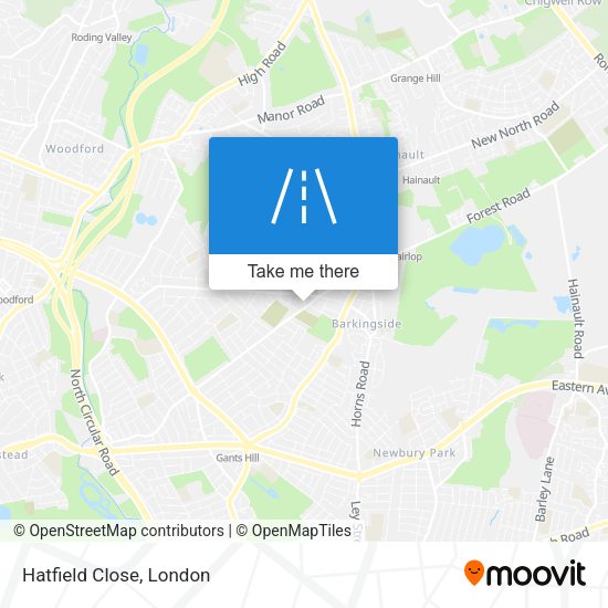 Hatfield Close map