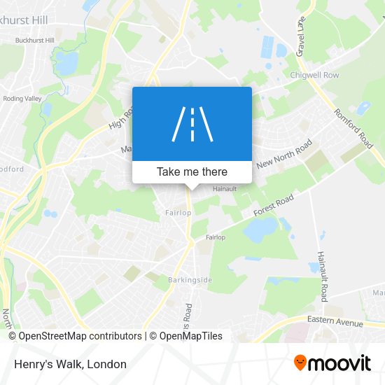 Henry's Walk map