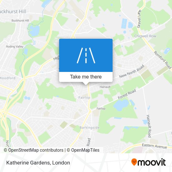 Katherine Gardens map