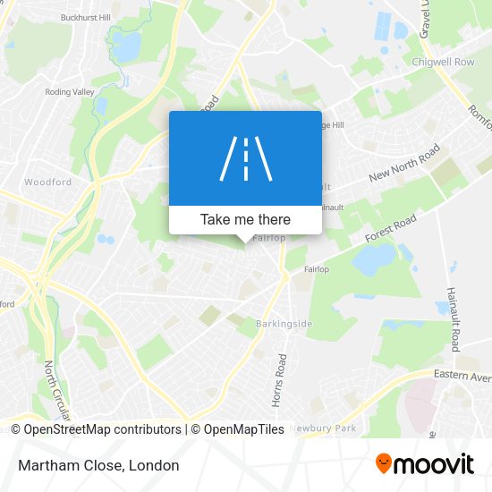 Martham Close map