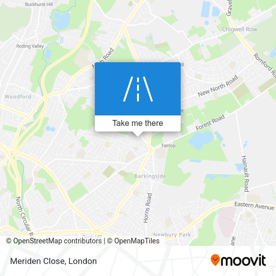 Meriden Close map