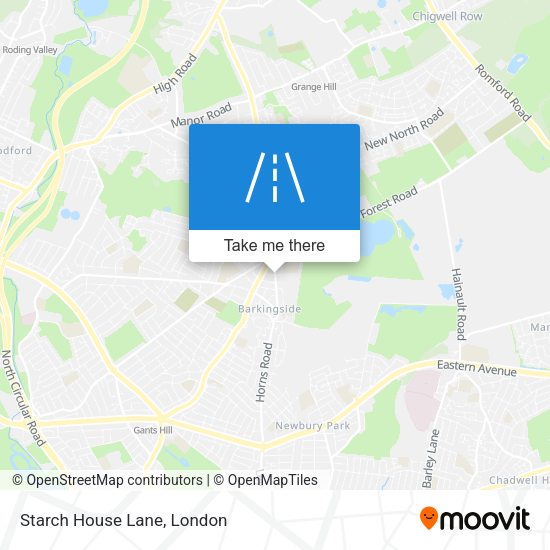 Starch House Lane map