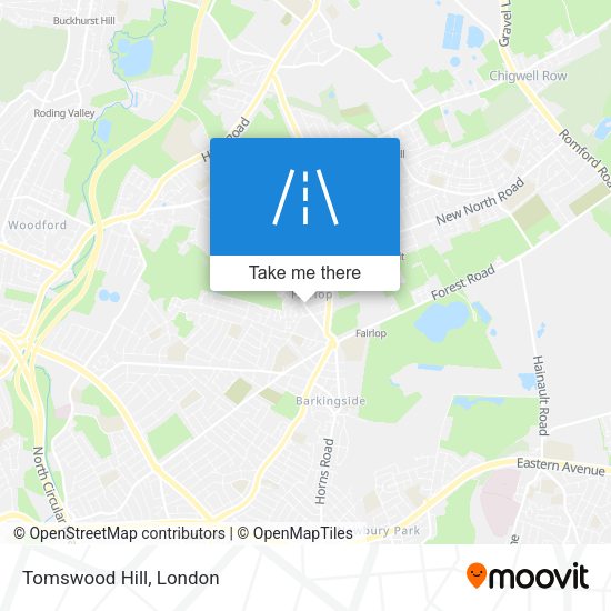 Tomswood Hill map