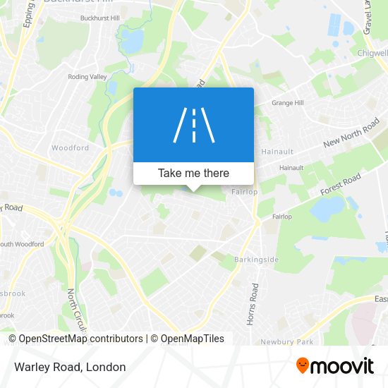 Warley Road map