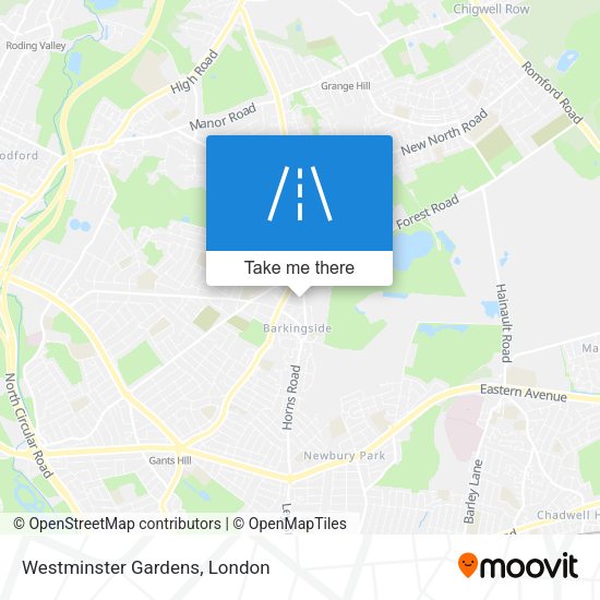 Westminster Gardens map