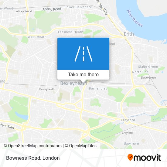 Bowness Road map