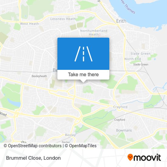 Brummel Close map