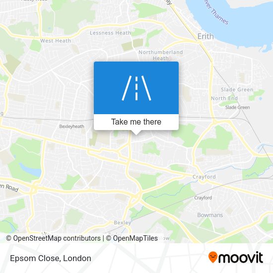 Epsom Close map