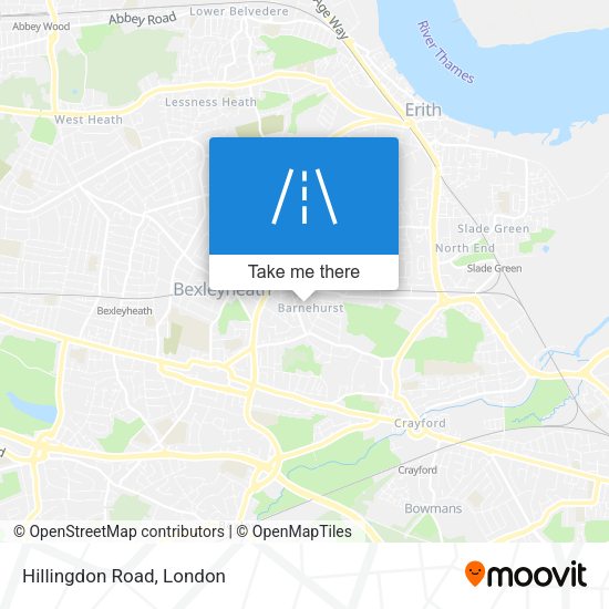 Hillingdon Road map