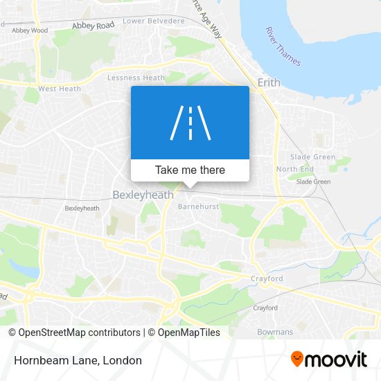 Hornbeam Lane map