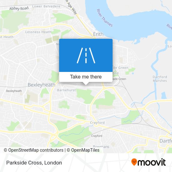 Parkside Cross map