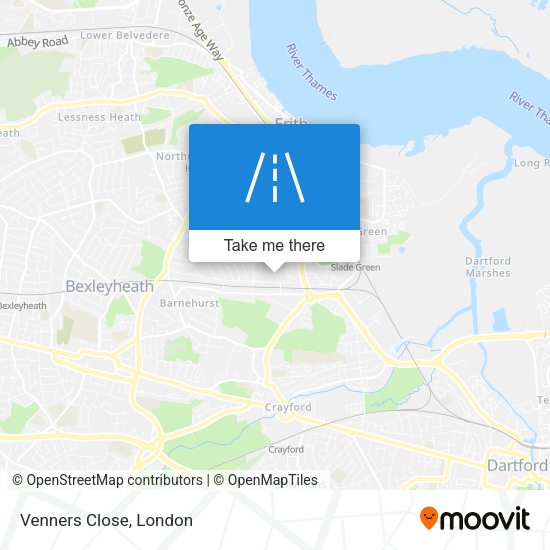 Venners Close map