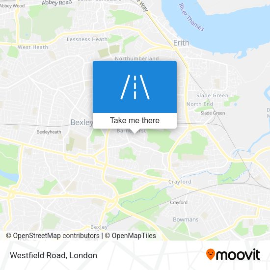 Westfield Road map