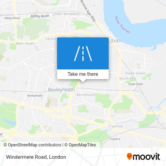 Windermere Road map