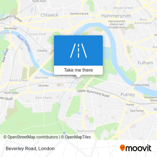 Beverley Road map