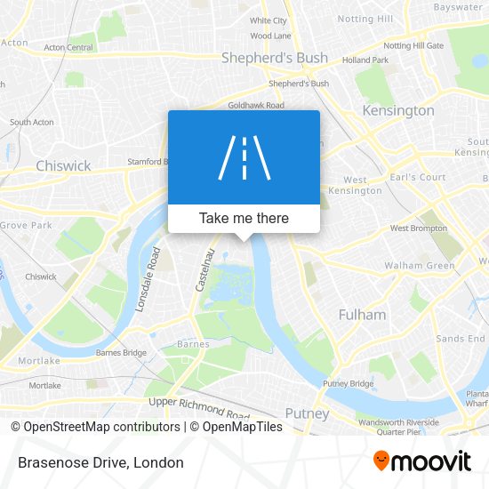 Brasenose Drive map