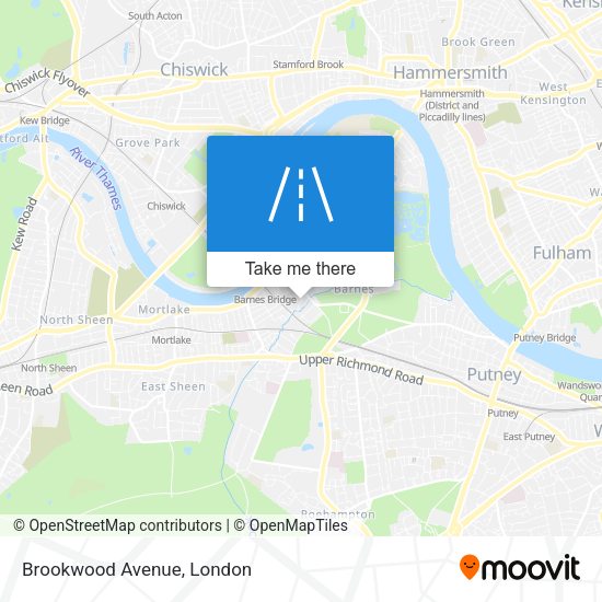 Brookwood Avenue map