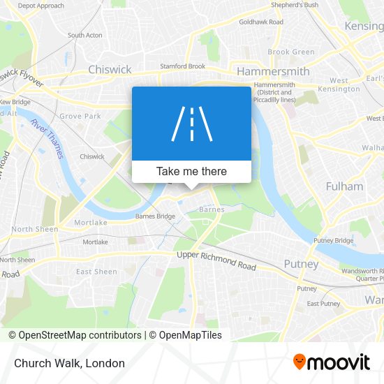 Church Walk map