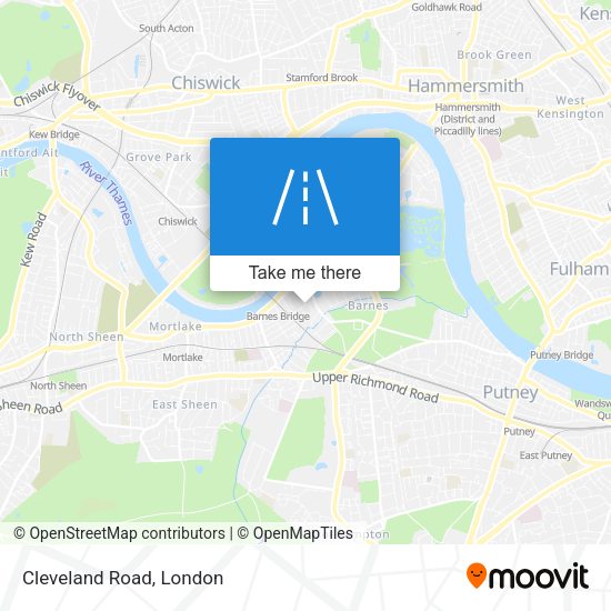Cleveland Road map