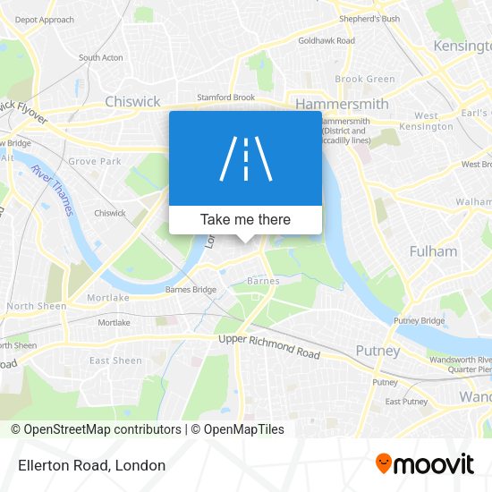 Ellerton Road map