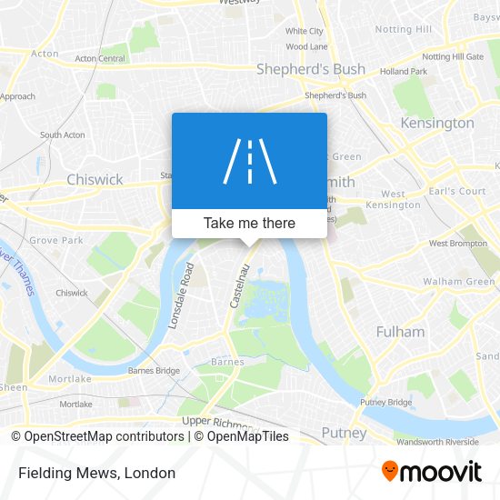 Fielding Mews map