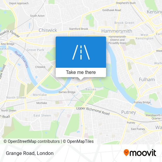 Grange Road map