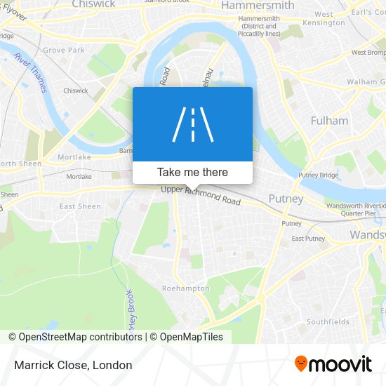 Marrick Close map