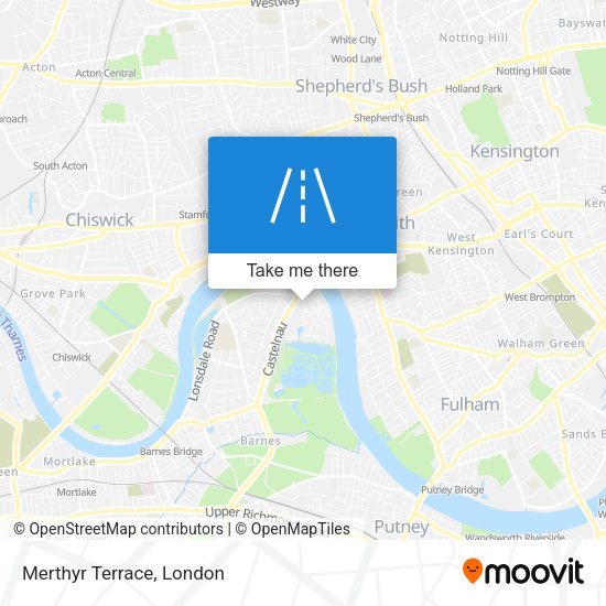 Merthyr Terrace map