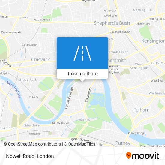 Nowell Road map