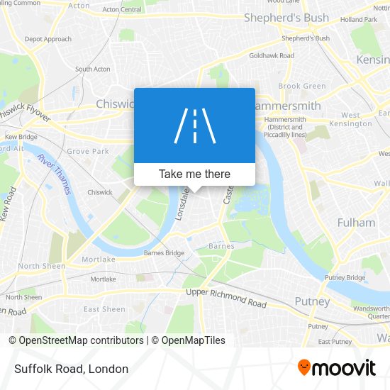 Suffolk Road map