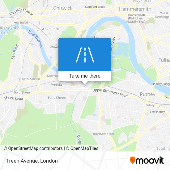 Treen Avenue map