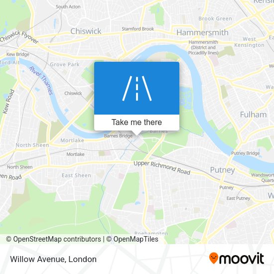 Willow Avenue map