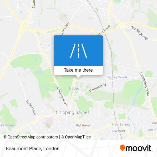 Beaumont Place map