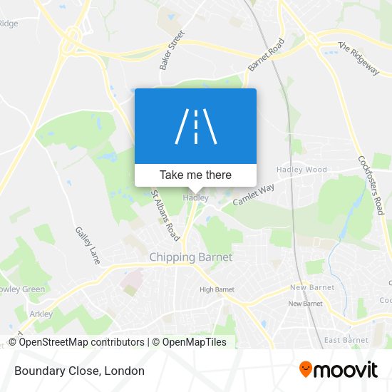 Boundary Close map