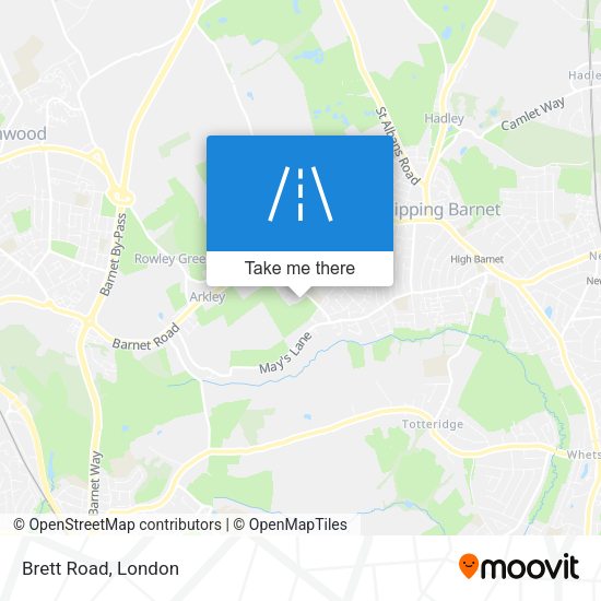 Brett Road map