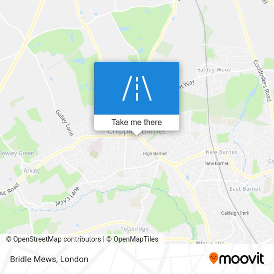 Bridle Mews map
