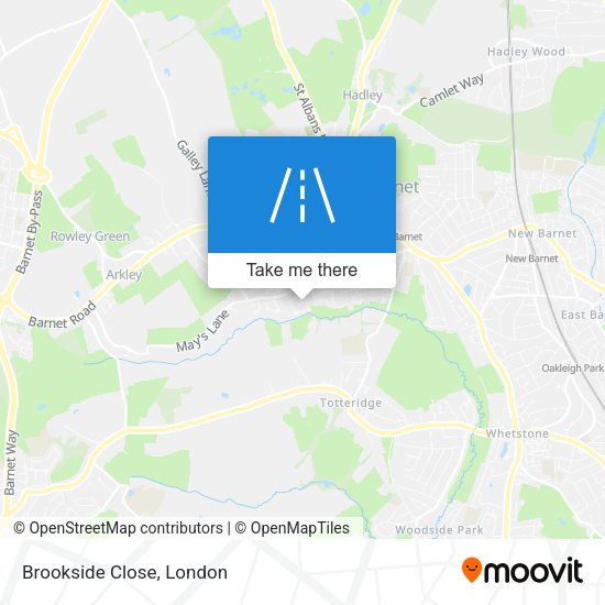 Brookside Close map