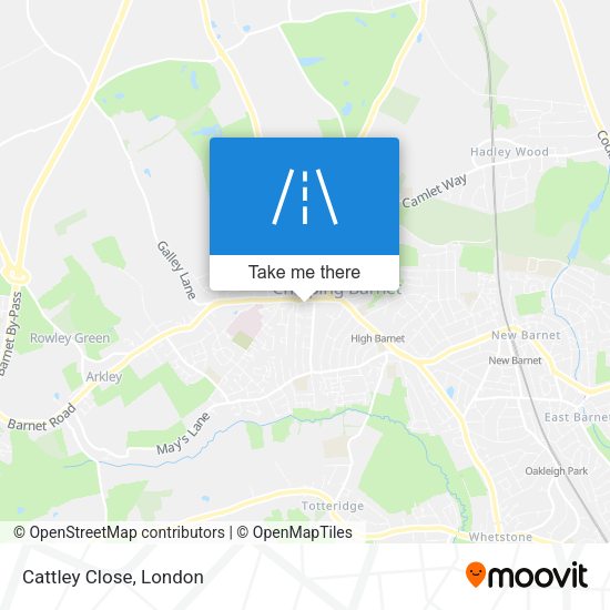 Cattley Close map
