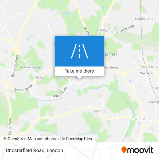 Chesterfield Road map