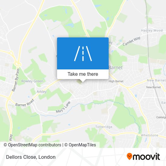 Dellors Close map