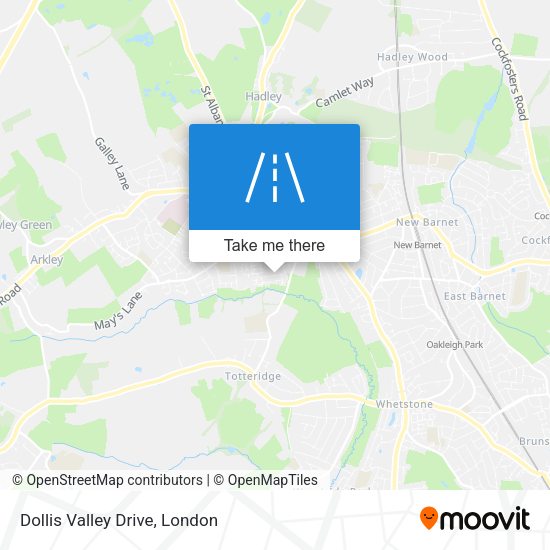 Dollis Valley Drive map