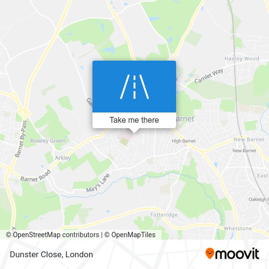 Dunster Close map