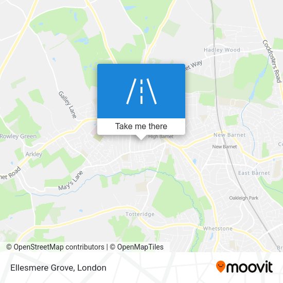 Ellesmere Grove map