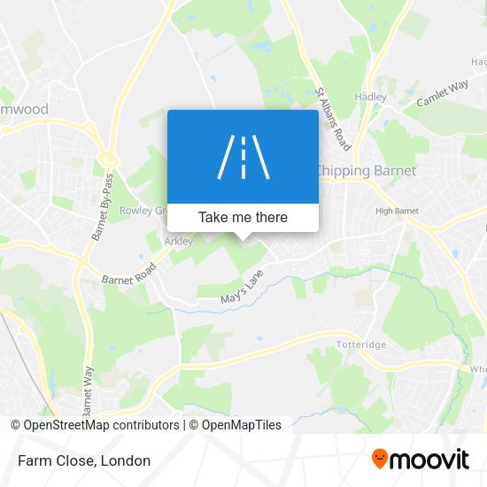 Farm Close map