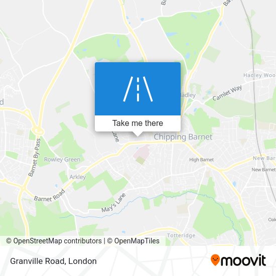 Granville Road map