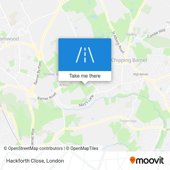 Hackforth Close map