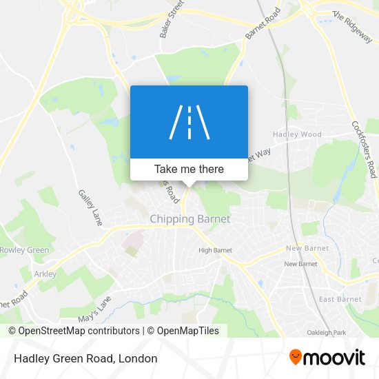 Hadley Green Road map
