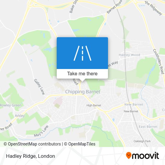 Hadley Ridge map