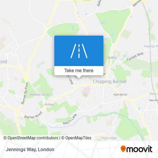 Jennings Way map